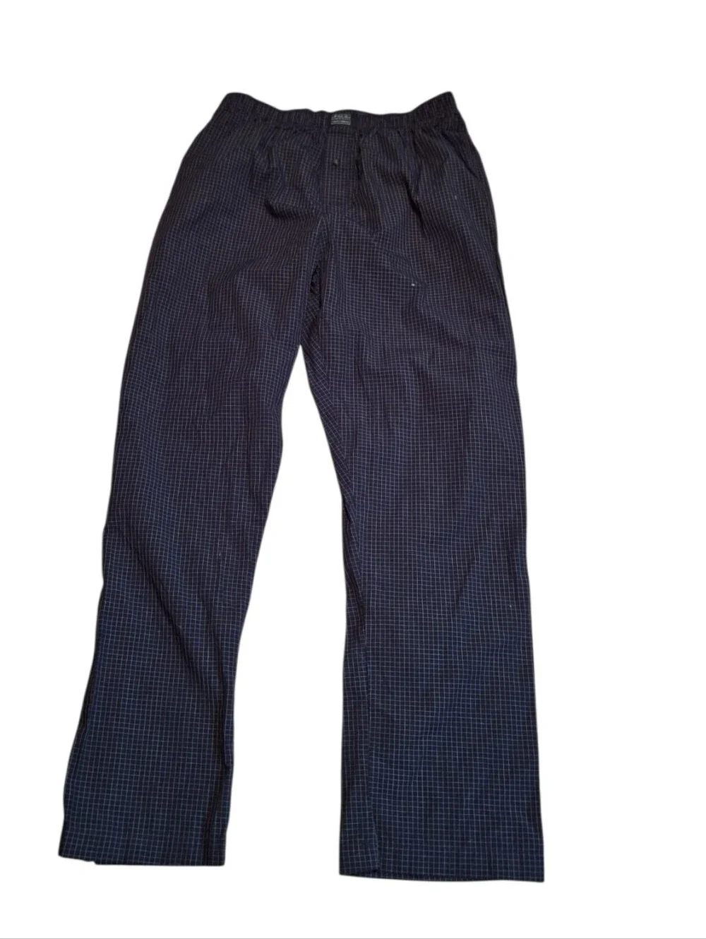 POLO Ralph Lauren Sleepwear Men's Pajama Pants Large Black Plaid Preppy Comfy